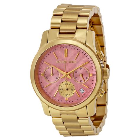 michael kors watch rhinestone|Michael Kors runway pink.